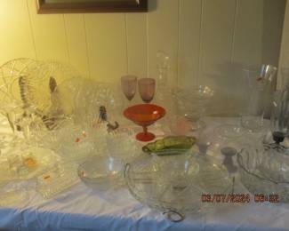 Crystal and glass ware