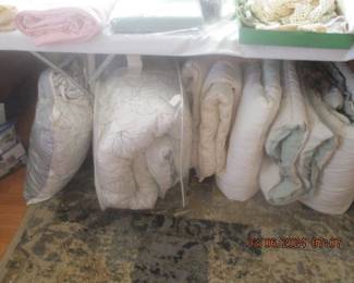 Comforters and linens