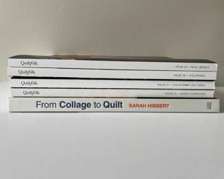 Lot 2925 Quilt Book  Magazines  QuiltFolk NC, NJ, CO, Cali Bay  From Collage to Quilt