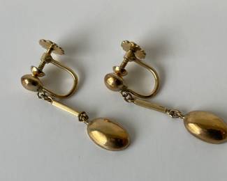 Lot 1920 18K Gold ScrewOn Earrings
