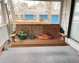Heavy duty teak 5' swing