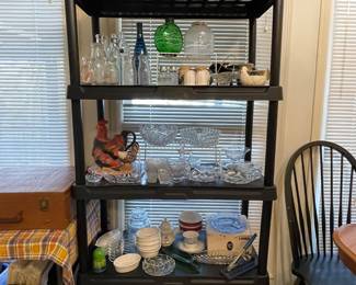 Vintage glassware and bottles