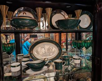 Fitz and Floyd Renaissance dark green