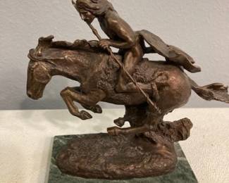 Cheyenne Bronze Sculpture