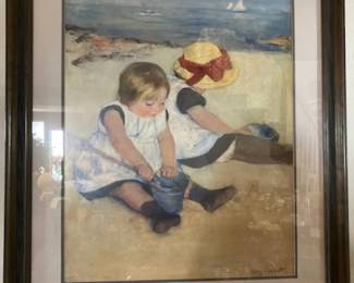 Children Playing on the Beach Author Mary Cassatt