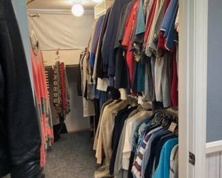 Closet Full of Mens Clothes