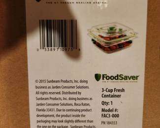 New, never used FoodSaver sealing system