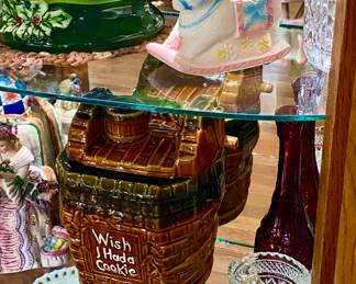 Outstanding Condition is this McCoy Cookie jar, as well as the Vintage Childs colorful rocking horse.