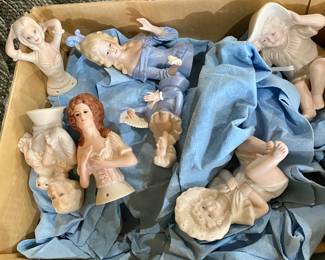 Finished Quality Professionally hand painted Porcelain doll display, ready for your finishing touches.