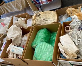 Lots of Porcelain Quality Doll Molds, and other Doll accessories sold by the box full. Please do not remove wrappings unless seriously interested in these Very FRAGILE Doll molds.