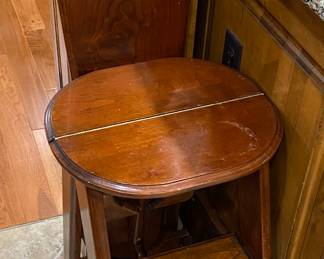 Vintage Amish Hard wood Bachelors Stool, ironing board, ladder/step stool. 