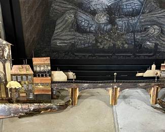 Signed Metal artwork. 