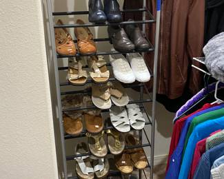 Ladies shoes, Clark and other brands.