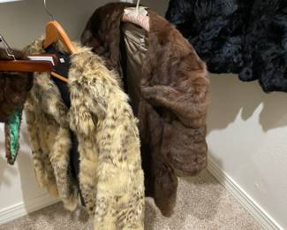 Vintage Genuine Fur coats, one Rabbit, one Lynx?