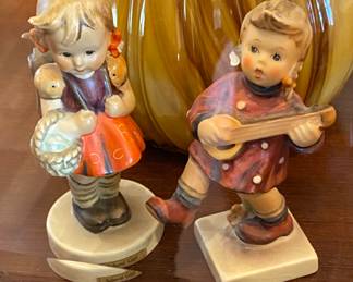 these 2 hummels have some chips.