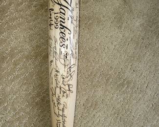 1999 New York Yankees commemorative baseball bat