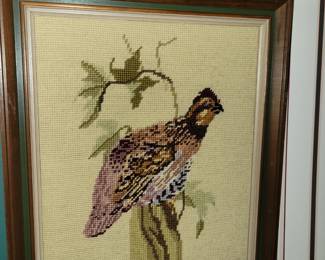 Needlepoint works
