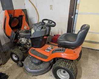 riding mower ( battery charger included only needed through the winter months)