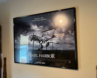 Framed Pearl Harbor poster