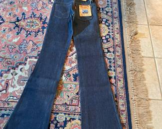 Vintage denim bell bottoms, new old stock