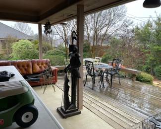 Looking into the back yard