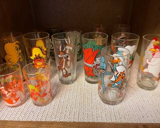 Vintage character glasses