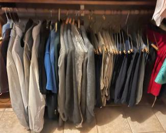 Men's clothing, beautiful suits and jackets