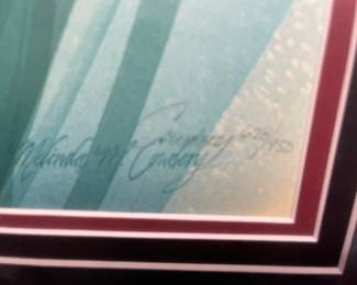 Melinda Cowdrey signature limited edition print 628/950