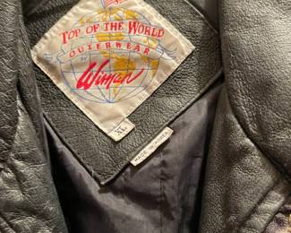 Label of Harley Davidson leather jacket