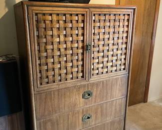 Vintage Gentleman's chest/linen and clothing storage made by the Dixie Furniture Co, Lexington NC