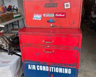 Large metal tool chest