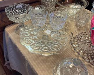 Vintage clear Moon and Stars