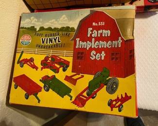 Vintage Farm Implement Set in original box