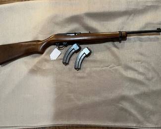 It comes with two extra 30 round clips and the factory clip