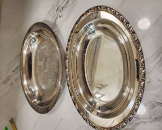 SILVER PLATE TRAYS