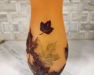 CUT GLASS ANTIQUE VASE