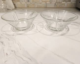 ART DECO CRYSTAL 1920'S BOWLS