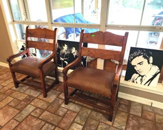 Custom made mesquite chairs - super comfortable