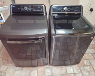 LG Steam smart washer/dryer set