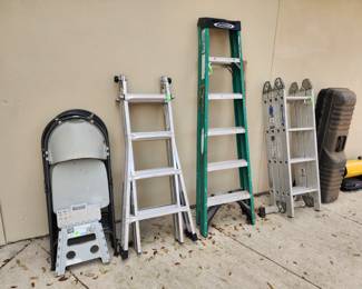 Assortment of ladders - ONLY ONE LADDER LEFT