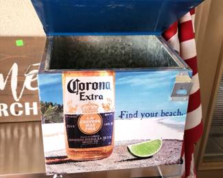 Corona metal ice chest