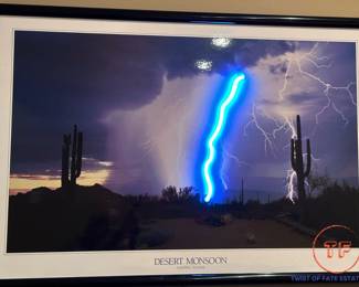 "Desert Monsoon" Neon Wall Art