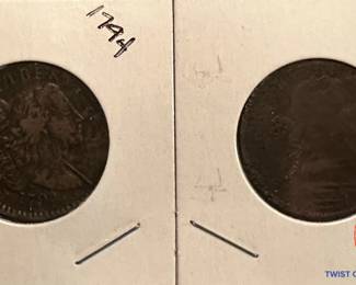 1794 and 1797 LARGE CENTS