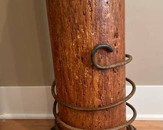 LARGE Heavy Candle in Iron Base