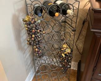 Metal Floor Standing Wine Rack