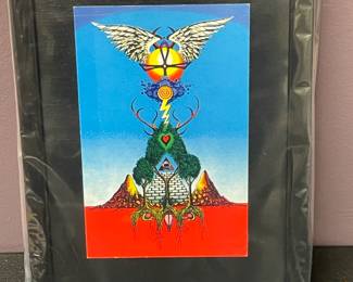 Unnameable Postcard Rick Griffin Custom Framed