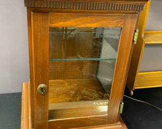 2 of 2 lighted display cabinets