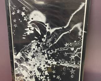 Jimi Hendrix Astro Man Custom Framed