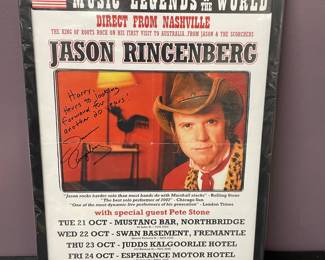 Signed by Artist custom framed