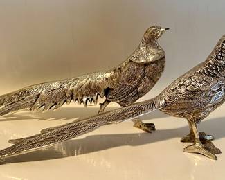 Decorative Metal Pheasants